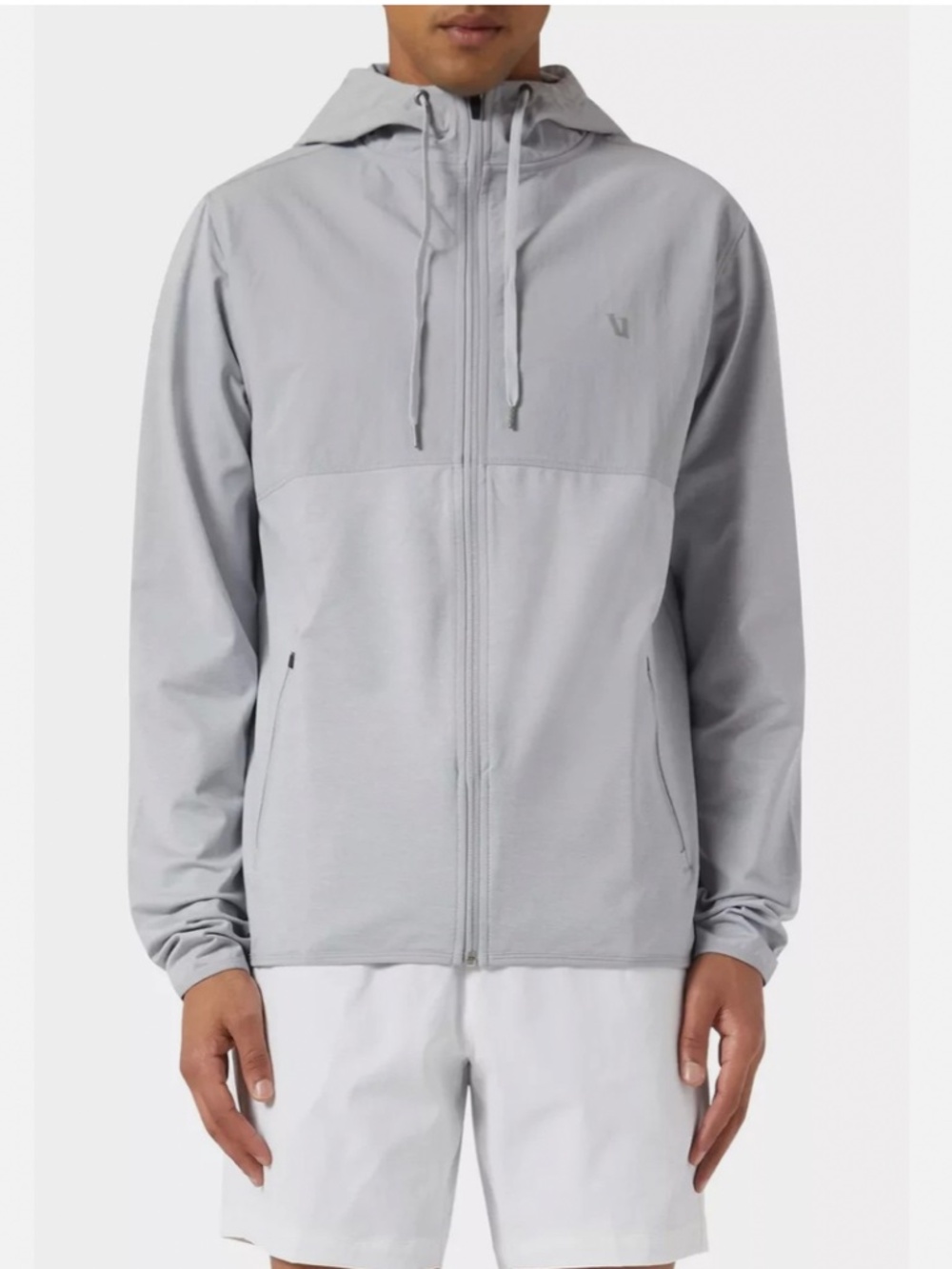 Vuori Sunday Element Jacket Men'sFrost Grey Size XL